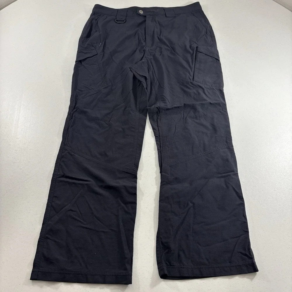 Under Armour Pants Mens 36x30 Black Elite Tactical Cargo Ripstop Security Police